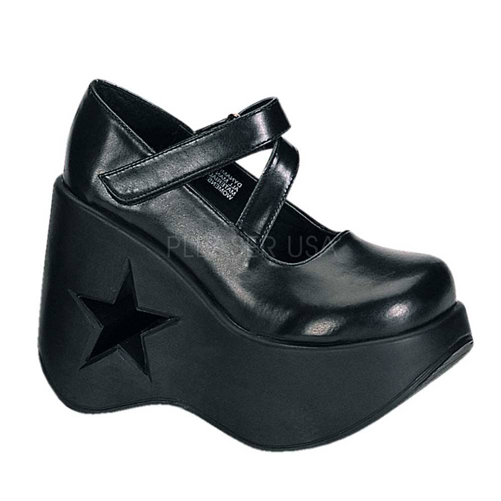 DemoniaCult - DYNAMITE03 Wedges - Black Product image